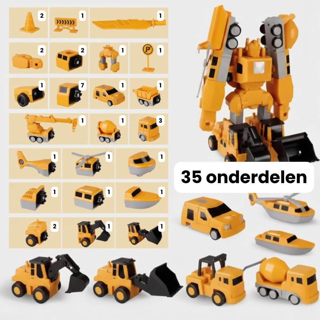 Magnetische Transformer Speelgoedset™ (35-delig)
